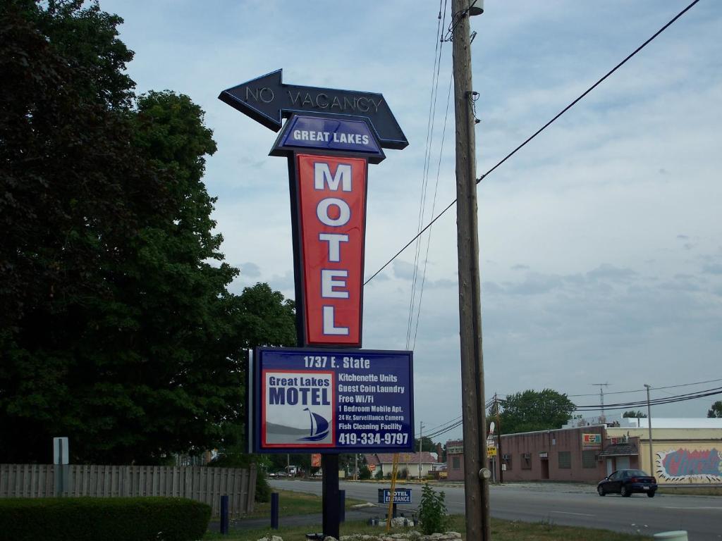 Great Lakes Motel Fremont Exterior foto
