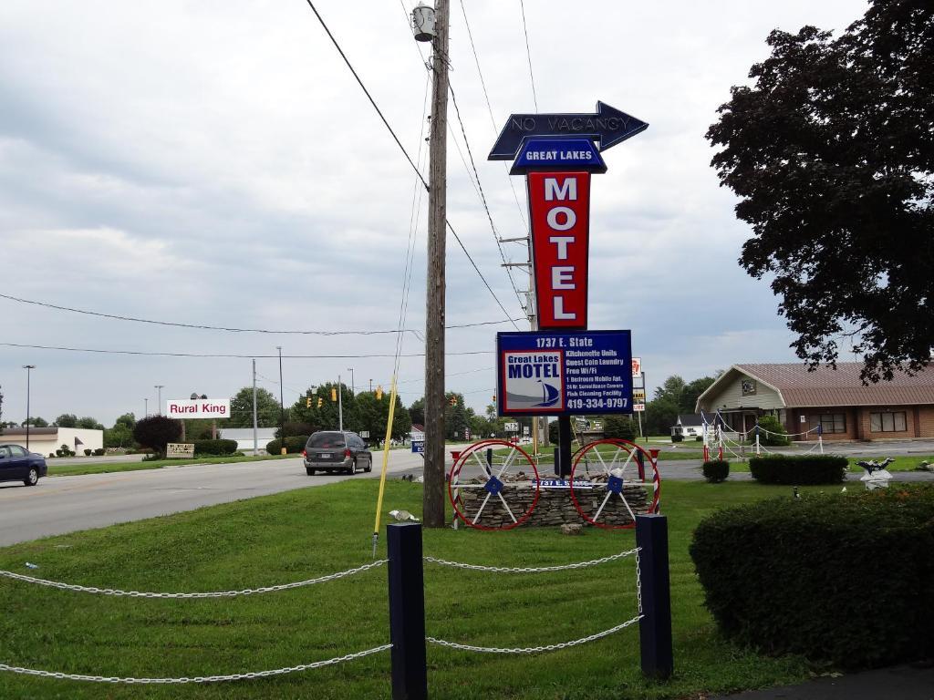 Great Lakes Motel Fremont Exterior foto